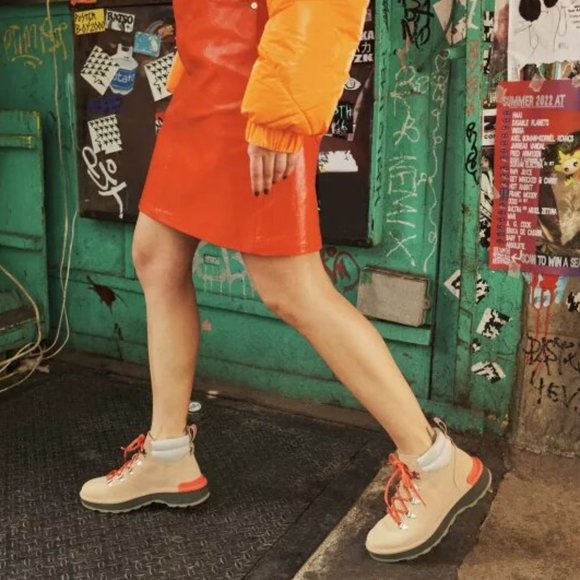 Sorel Hi Line Hiker Ceramic Major Hiking Boots Booties Shoes Flat Multi Size NEW - Picture 4 of 10